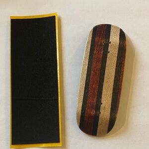 Striped Wooden Fingerboard Deck